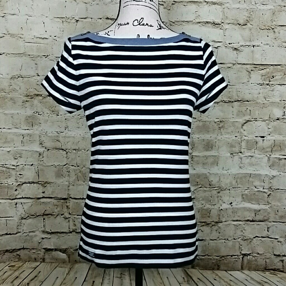 Ralph Lauren striped short sleeve top size Medium